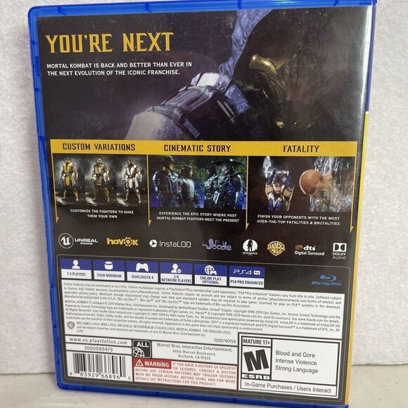 Mortal Kombat 11 Sony PlayStation 4 PS4 Video Game Fighting Finish Him - Picture 5 of 5